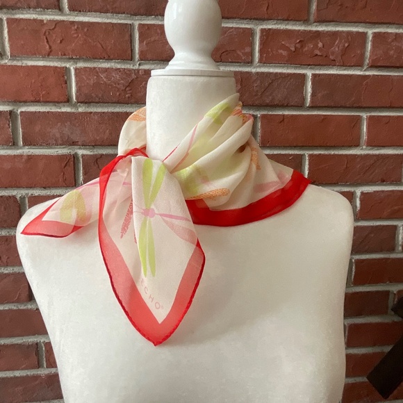 Echo Accessories - Echo Silk Chiffon Butterfly Square Scarf 19”x21”